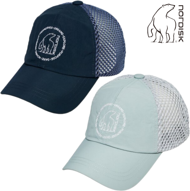 [정가: 59 000원] 노르디스크 남녀공용 볼캡 메쉬 여름 모자 봄 여름 가을 데일리 여행 휴가 야구 캠핑 등산 바캉스