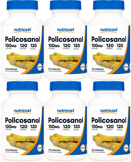 뉴트리코스트 폴리코사놀 100mg, 120정, 6개