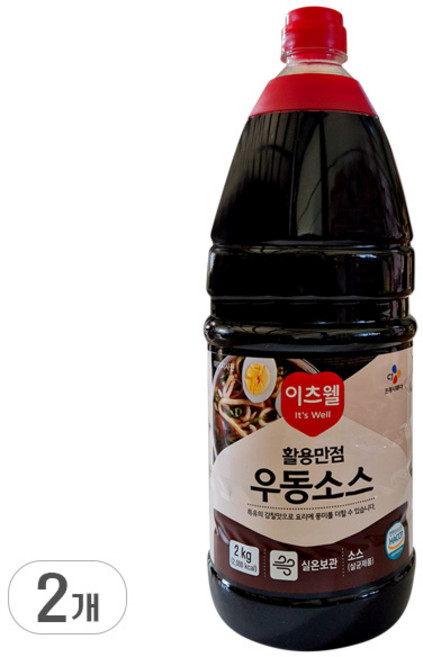 이츠웰 우동 소스, 2kg, 2개