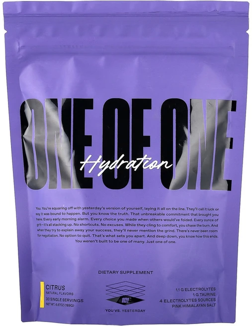 ONE OF ONE Hydration Citrus 30 Sachets 6.67 oz (189 g), ONE OF ONE, Hydration, Citrus, 189g, 1개 - 쿠팡