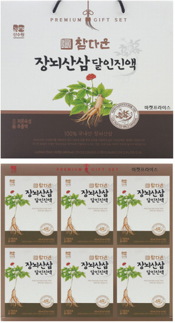 산수원 35_참다운 장뇌산삼 달인진액 30포, 1개, 2.1L