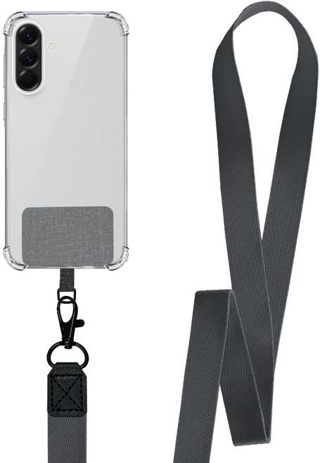 더조은셀러 스퀘어태그 스트랩 줄 에어범퍼 목걸이 케이스