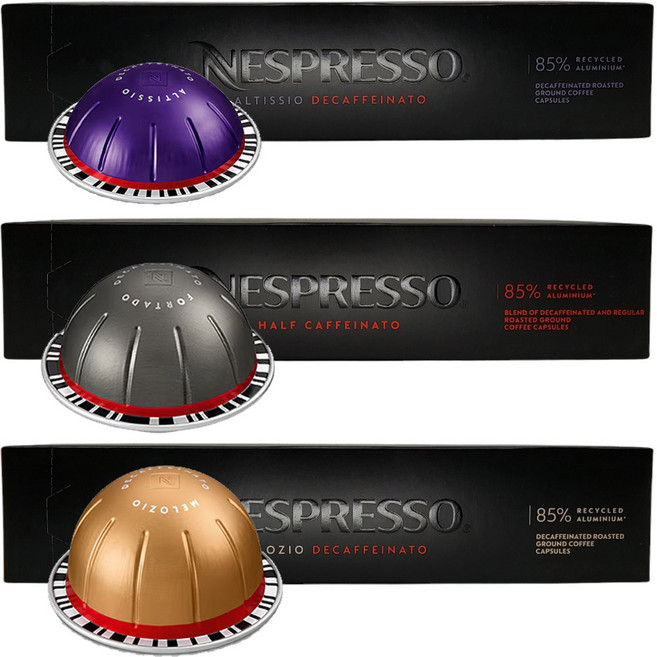 [디카페인 모음] 네스프레소 버츄오 정품 베스트 (알티시오 디카/포르타도 디카/멜로지오 디카), 295g, 1세트, 1개입