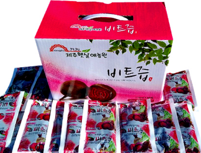 제주햇살애농원 직접 재배하고 가공한 레드비트즙50포100포 기타건강즙, 110ml, 50개