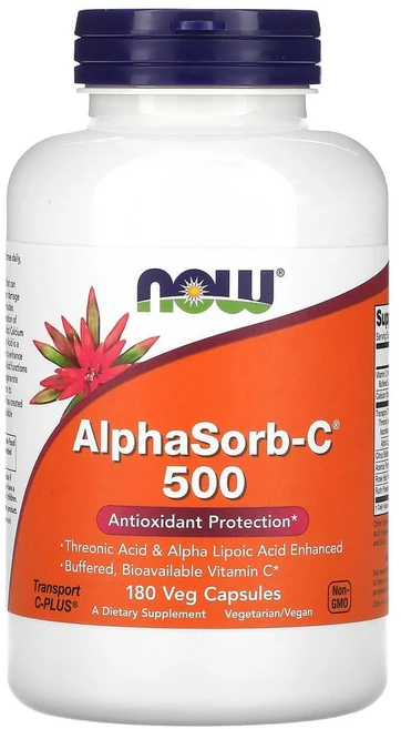 나우푸드 알파솝-C 500 베지 캡슐 비건, 1개, 180정 - 쿠팡