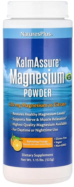 네이쳐스플러스 Kalmassure 마그네슘 분말 오렌지 맛 400mg 522g, 1개 - 쿠팡