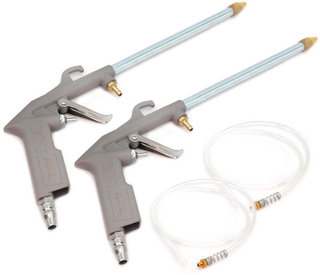 아이베란다 콤프레샤 건 에어건 물주입 세척 가능, 그레이 (직선헤드), 2개