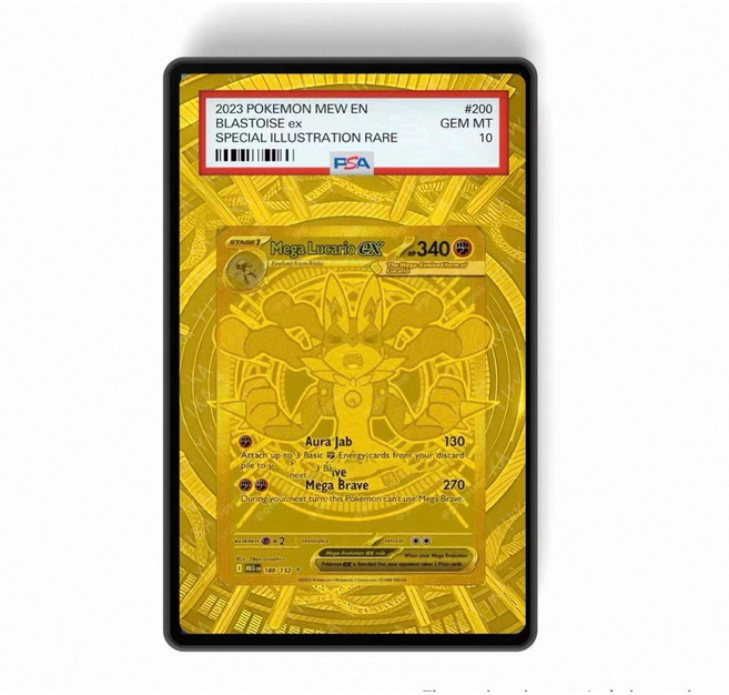寶可夢 PTCG 磁吸式卡磚, 1個, PSA,深藍