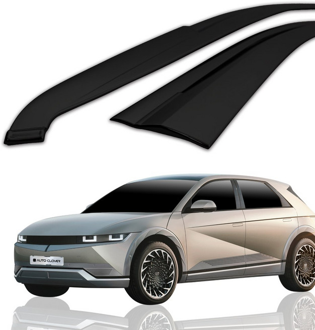 E418 현대 아이오닉5 2021~ 깨지지 않는 블랙 바이져 4PCS