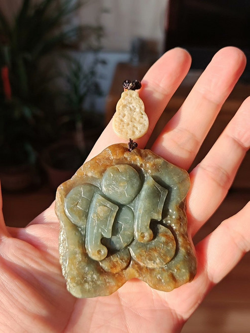 青蛙掛墜 新疆和田玉 呱呱來財, 如圖所示, 1個