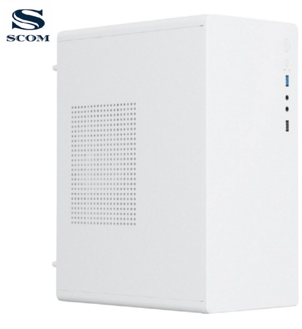 SCOM 컴퓨터 윈도우 미니타워 사무용 게이밍 조립PC 본체, 3, WIN11 Pro, 512GB, 16GB, 화이트