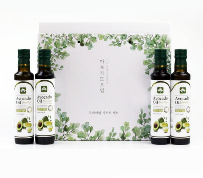 행복팩토리 100% 최상급 아보카도오일 엑스트라버진 250ml x 4병 선물세트, 4개