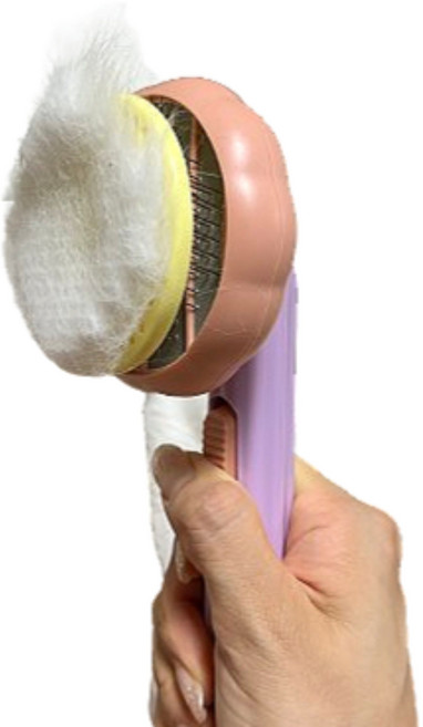 레빗몰 고양이빗 강아지빗 브러쉬 비숑빗 털제거, 1개, 바이올렛핑크