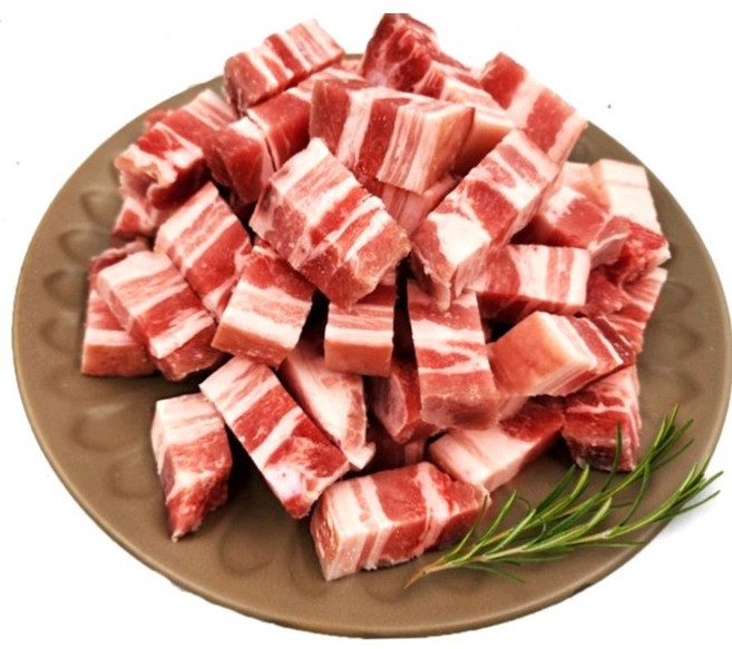 암돼지 벽돌 한입 (오겹살+삼겹살) 찌개용 구이용 다용도, 2개, 1kg