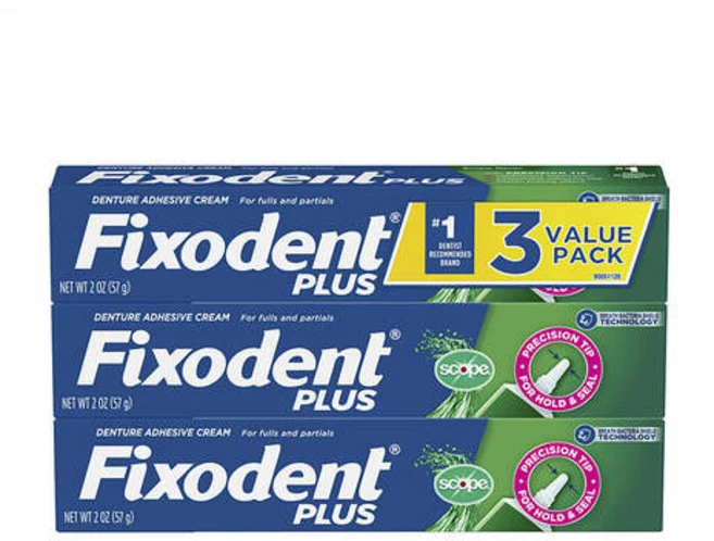 Fixodent Plus Scope 틀니 접착제 Precision Hold 57g 6팩 - 쿠팡