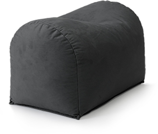 보니타 컨버젼 스웨이드 풋스툴 발스툴 발빈백 ST05 발받침대, 차콜, 1개