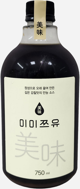 [미미쯔유] 모밀 국수 들기름 막국수 어묵탕 각종 요리 만능 소스, 1개, 750ml