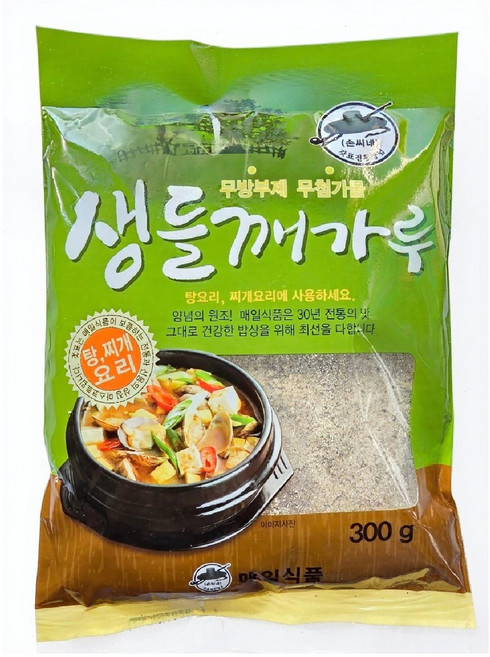 명식품본사 들깨가루(수입) [중포장] 무첨가물 무방부제 식당식자재 도매가, 3개, 300g
