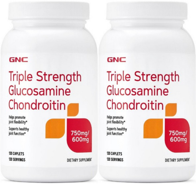 GNC 트리플 스트렝스 글루코사민 콘드로이틴, 120정, 2팩, 120정
