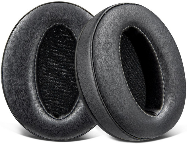 SOULWIT 교체용 이어패드-호환 모델 젠하이저 Sennheiser HD4.50/HD 4.50BT/HD 4.50SE/HD 4.40BT/HD 450/HD 450BT 헤드폰 1쌍, Protein Leather, Black, 1개