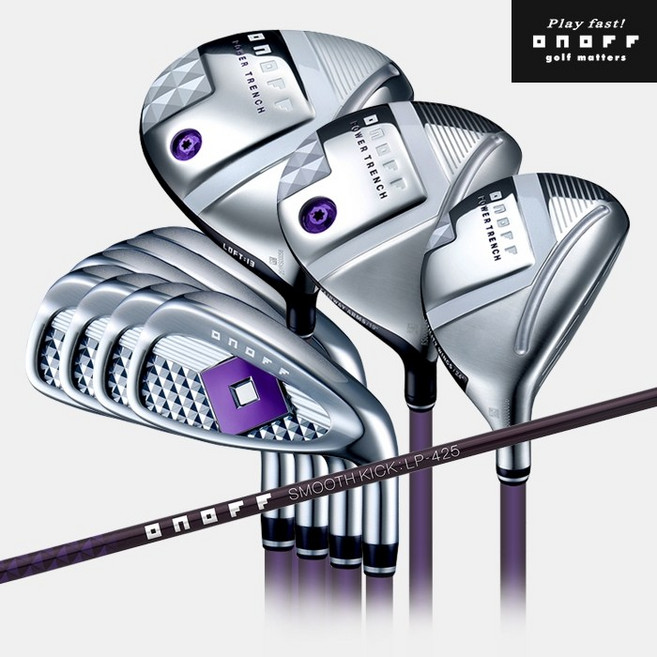 다이와 온오프 LP-425 카본 풀세트[여성용][퍼플][SMOOTH KICK LP-425], 4번 17.5도 L 5번 24도 L
