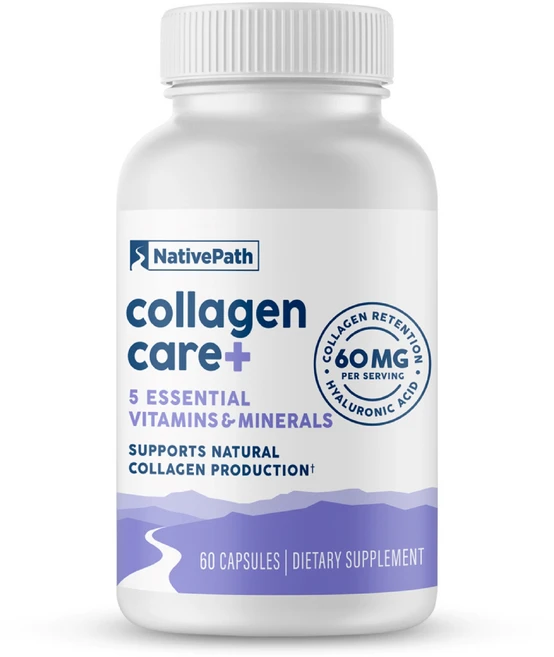 네이티브패스 콜라겐 케어 플러스 60캡슐 - 비타민 5종 및 히알루론산 보론 함유. 남녀공용 (30회분), 1개 - 쿠팡