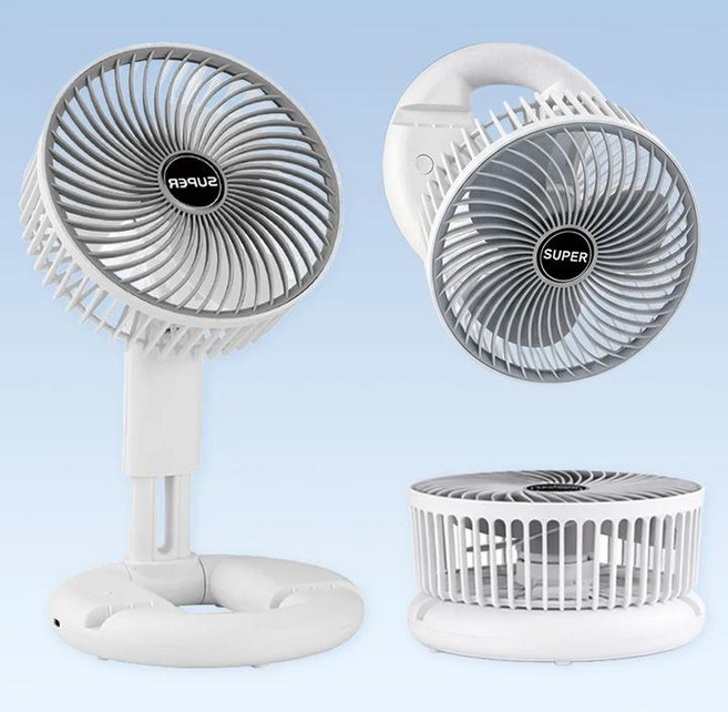 Darlisex 3in1무선 벽걸이 선풍기 저소음 탁상용 선풍기, 화이트, M20