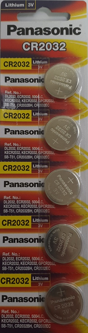 파나소닉 리튬 코인건전지 CR2032, 5개입, 12개