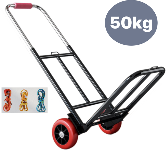 위드올 저소음 접이식 경량 슬림 핸드카트 손수레 구루마 대차 우레탄바퀴 50kg 하중, 1개