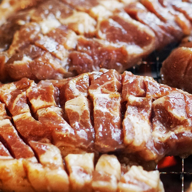 칼집 수제 돼지갈비 양념돼지갈비 500g, 6개