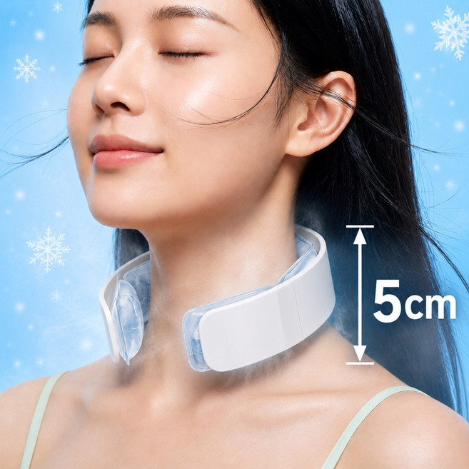 오든히 아이스 넥쿨러 넥스카프 넥밴드, 퓨어 화이트, 1개