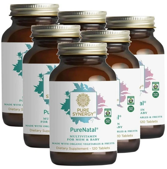 퓨어시너지 퓨어나탈 프레나탈 임산부 멀티비타민 PURE SYNERGY PureNatal Prenatal Vitamin, 6개, 120정 - 쿠팡