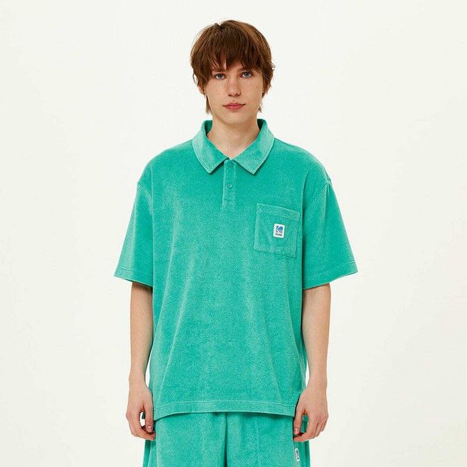 [국내백화점] 코닥 [공식](정상가 89000원) 테리 폴로 티셔츠 MINT GREEN 반팔티 티셔츠