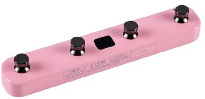 무어 GWF4 무선 풋스위치 스위치 페달 프라임 P1 스마트 기타 및 Gtrs 일렉트릭 기타용, 1개, 분홍색