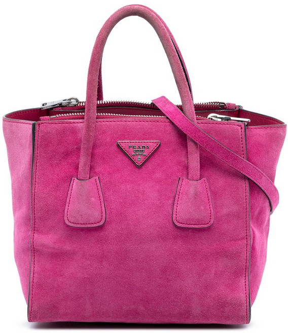 프라다 중고 2000-2025 스몰 스카모시아토 트윈 포켓 사첼 백