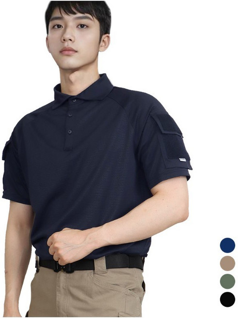 밀리랩 컴뱃셔츠 택티컬 반팔 국산 티셔츠 폴로 카라티 밀리터리 전술 군인 경찰 소방 경호원 특전