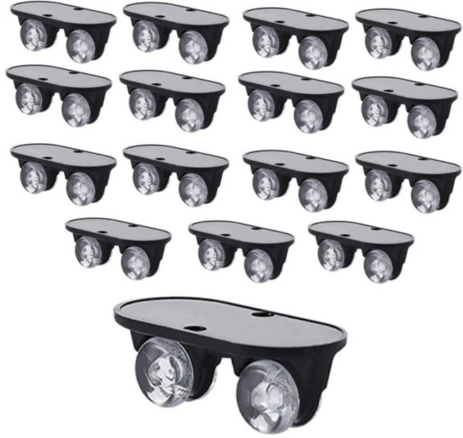 JS 접착식 미니바퀴 무볼트 부착 이동식 캐스터, 16개