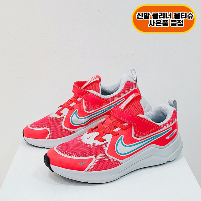 [국내정품] 나이키 키즈 코스믹러너 찍찍이 벨크로 운동화 유아 아동 초등 발편한 러닝화 신발클리너물티슈증정