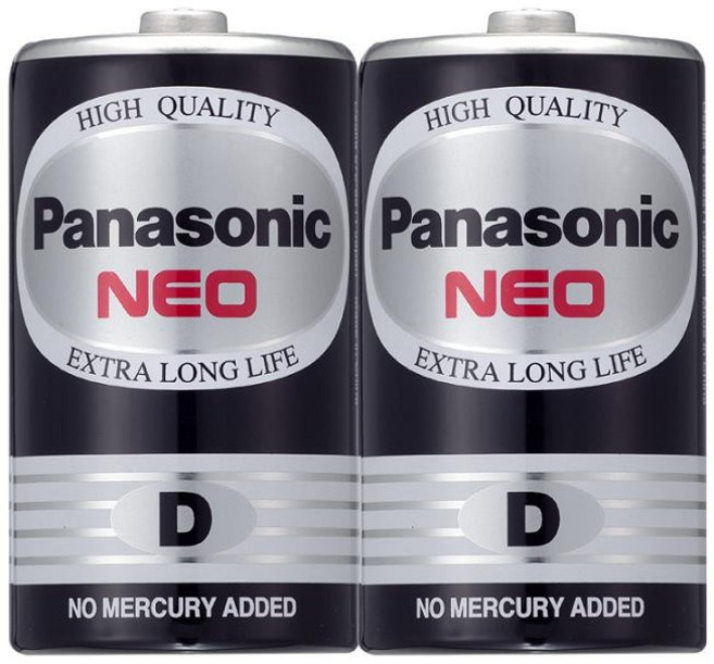 Panasonic 國際牌 NEO 碳鋅乾電池, 1個, 1號2入裝