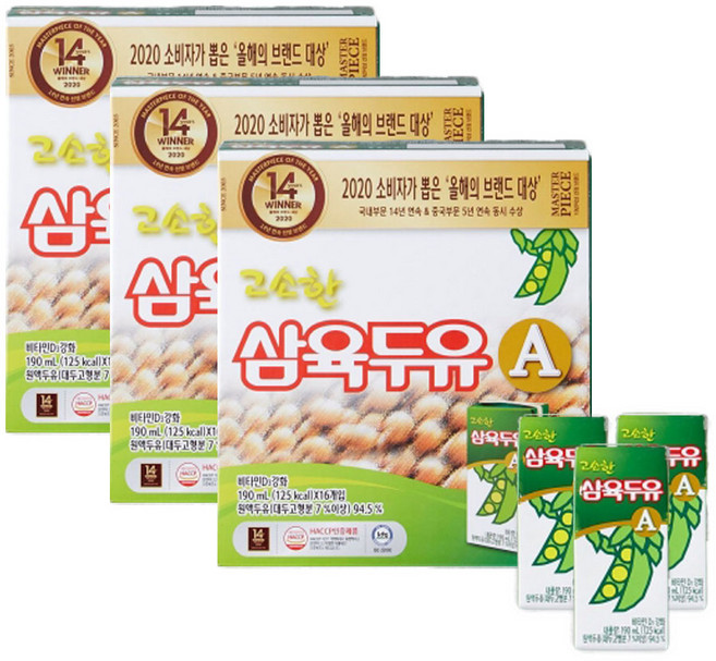 삼육두유 고소한 A, 190ml, 48개