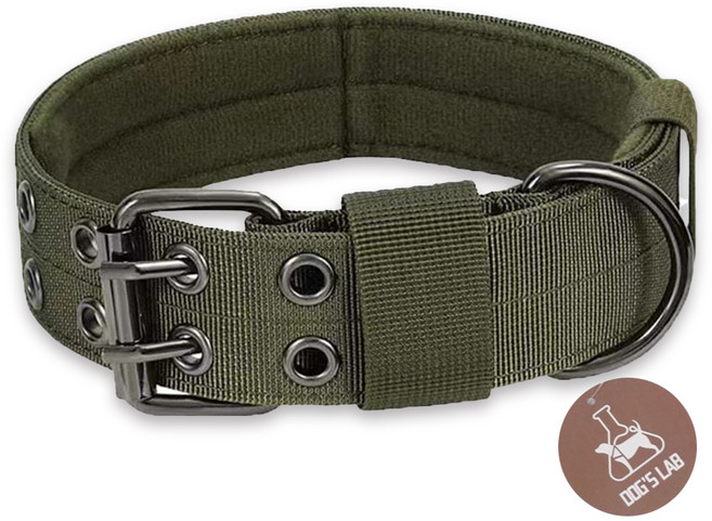 독스랩 중형견 대형견 컴포트 목줄, 카키, 1개