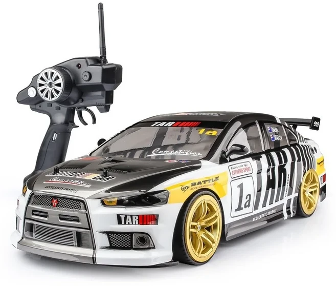 제어 자동차 1:10 4wd 70 km/H 고속 드리프트 레이싱 RC 자동차 시뮬레이션 Gtr 자동차 장난감 오프로드 R, 01 Mitsubishi Grey 2B