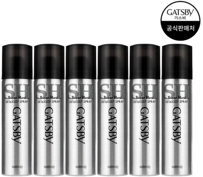 갸스비 셋&킵 스프레이 슈퍼하드 핸디, 67ml, 6개