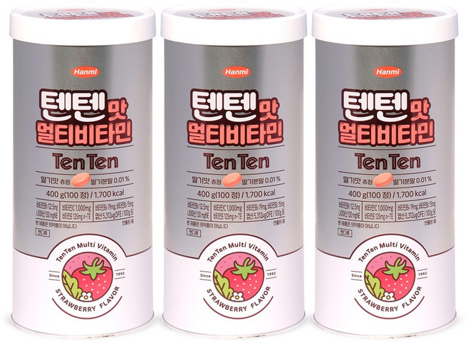 한미 텐텐맛 멀티비타민, 3개, 100정