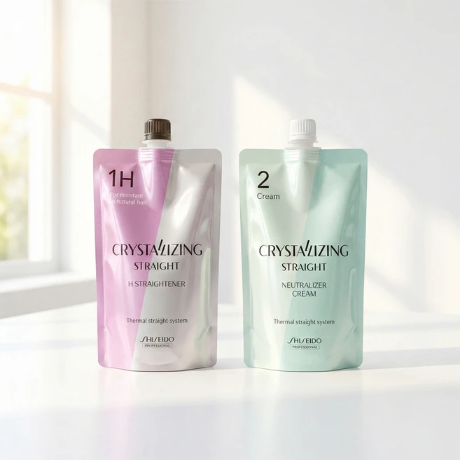 시세이도 프로페셔널 크리스탈라이징 스트레이트 크림 매직약 400g, 400ml, 1개, 1H(건강모) + 중화제(크림타입) - 쿠팡