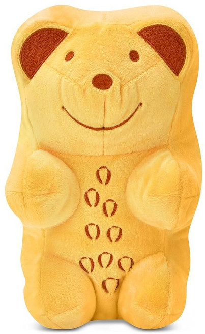 Iscream Haribo Gummi Bear Furry 21.6cm x 12.7cm(8.5 x 5인치) 캔디 캐릭터 모양 베개 오렌지