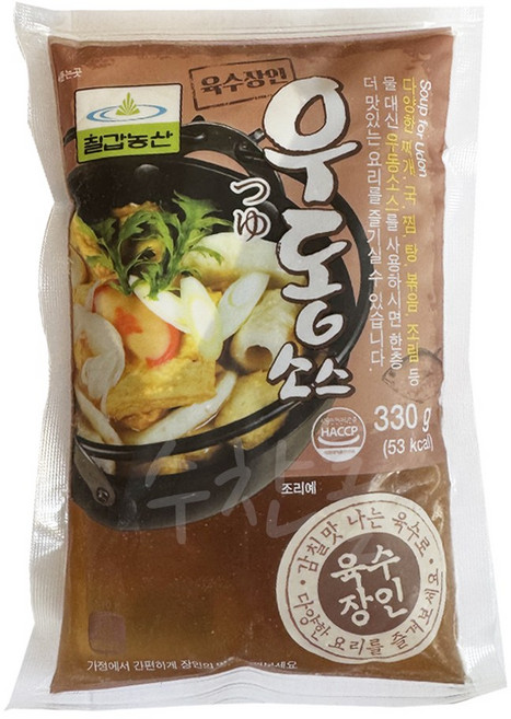 칠갑농산 우동소스, 5개, 330g