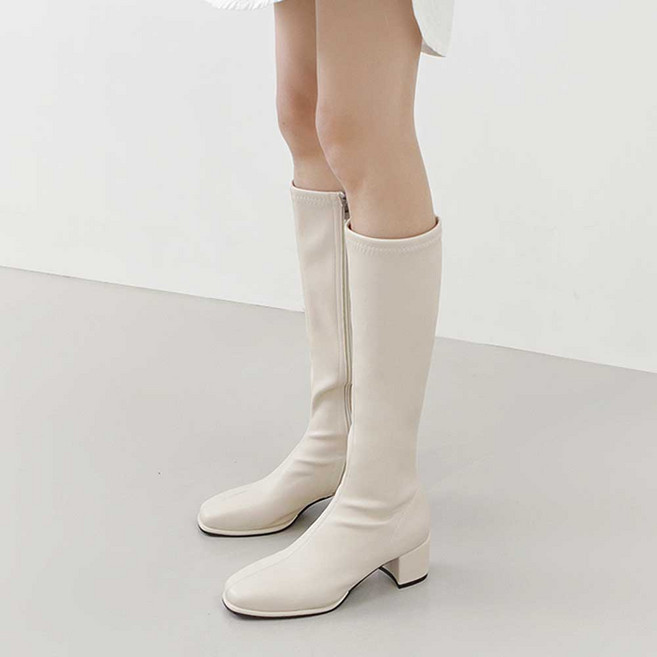 베이직 가보시 스판 삭스 롱부츠 (3cm/5cm) 모레카