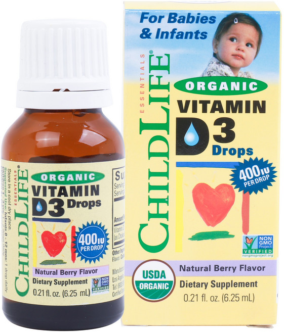 CHILDLIFE 維生素D3滴劑 400IU, 6.25ml, 1盒