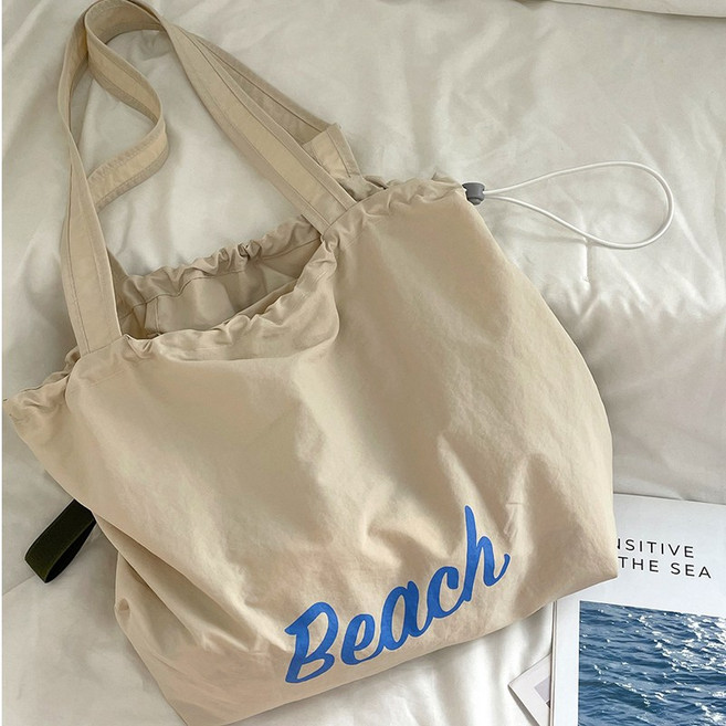 굿도우 여성 경량 나이론 에코백 숄더백